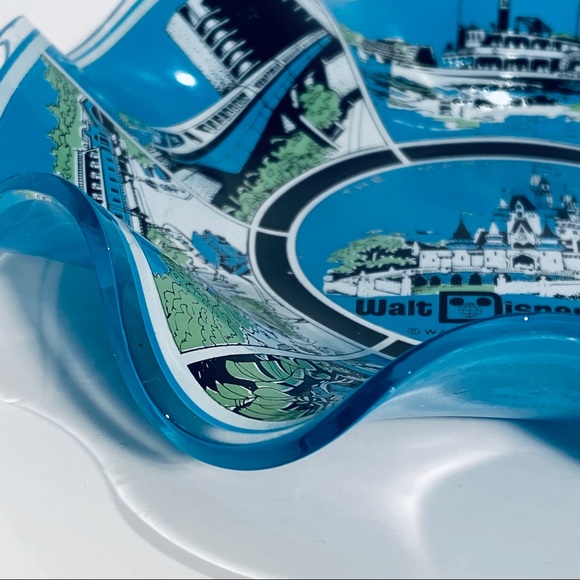 Walt Disney World Glass Candy Dish Bowl 1970’s - Picture 12 of 14